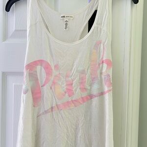 PINK Victoria's Secret Super Soft White Tank